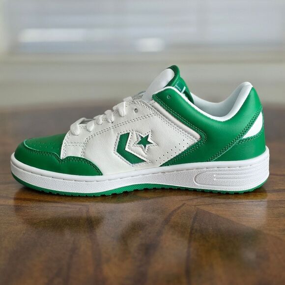 Converse Weapon Low Green White A11957C Larry Bird Boston Celtic DS Women's 9.5 - Picture 9 of 16